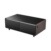 Akıllı Sehpa Buzdolabı | Bluetooth Ses · Kablosuz Şarj · RGB – Ahşap