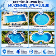 Havuz Temizleme Robotu · Kablosuz Akülü · 4 Alan